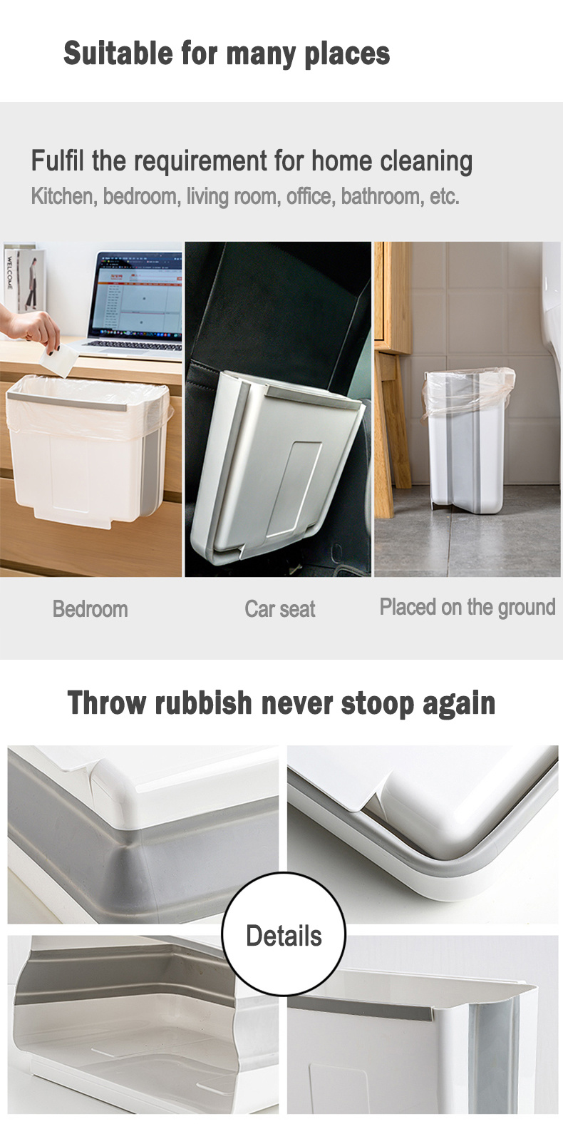Multiple Purpose Portable Folding Trash Can-7